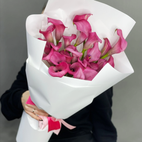 Монобукет из 21 каллы в Лобне