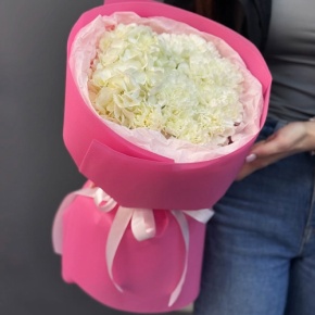 Букет "Гламур" из гортензии и диантусов в Лобне