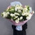 Букет "Изысканность" из 31 белой эустомы в Лобне