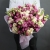 Букет "Сладкая жизнь" из кустовых пионовидных роз и эустом в Лобне