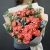 Букет "Фортуна" из коралловых роз и оксипеталума в Лобне