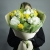 Букет "Фисташка" из роз, хризантем и маттиол в Лобне