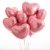 Сердце розовое фольгированный шар с гелием (45 см) в Лобне