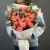 Букет "Фортуна" из коралловых роз и оксипеталума в Лобне