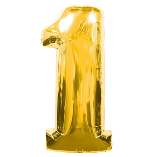 Шар гелиевый цифра 1 (40х102 см) в Лобне