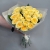 Букет из 21  из пионовидной розы Баттеркап (60 см) в Лобне
