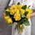 Букет из 25 лимонных роз с рускусом (40 см) в Лобне Букет из 25 лимонных роз с рускусом (40 см) в Лобне