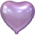 Сердце сиреневое фольгированный шар с гелием (45 см) в Лобне
