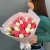 Букет из 25 кораллово-белых тюльпанов в Лобне