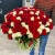 Букет 151 роза красный и белый микс (60 см) в Лобне Букет 151 роза красный и белый микс (60 см) в Лобне