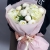 Букет "Белый жемчуг" из гортензий и пионов в Лобне