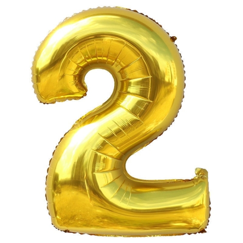Шар гелиевый цифра 2 (40х102 см) в Лобне