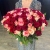 Букет 151 роза красный микс (50 см) в Лобне